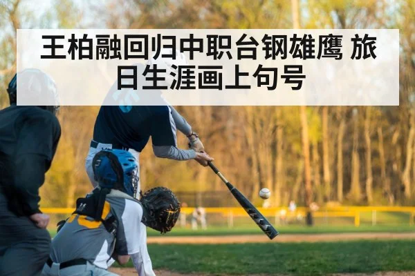 王柏融回归中职台钢雄鹰 旅日生涯画上句号